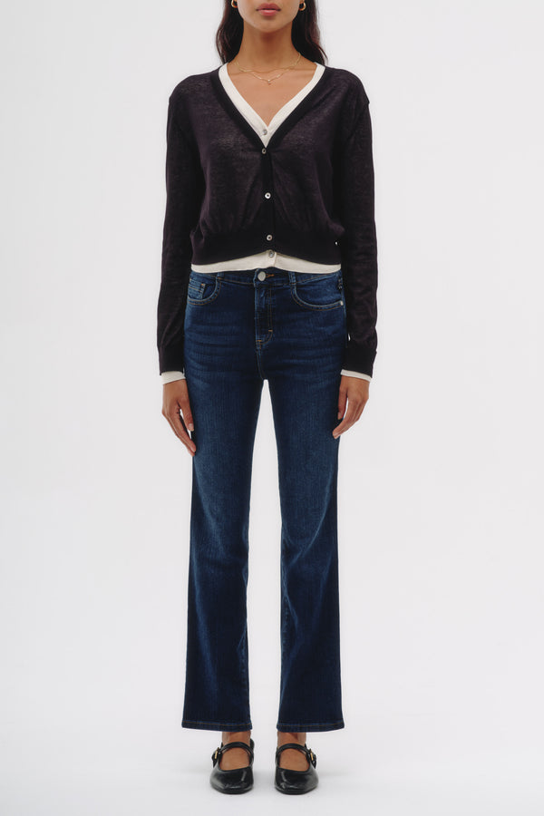 Straight Jeans - Lilith Azul Oscuro