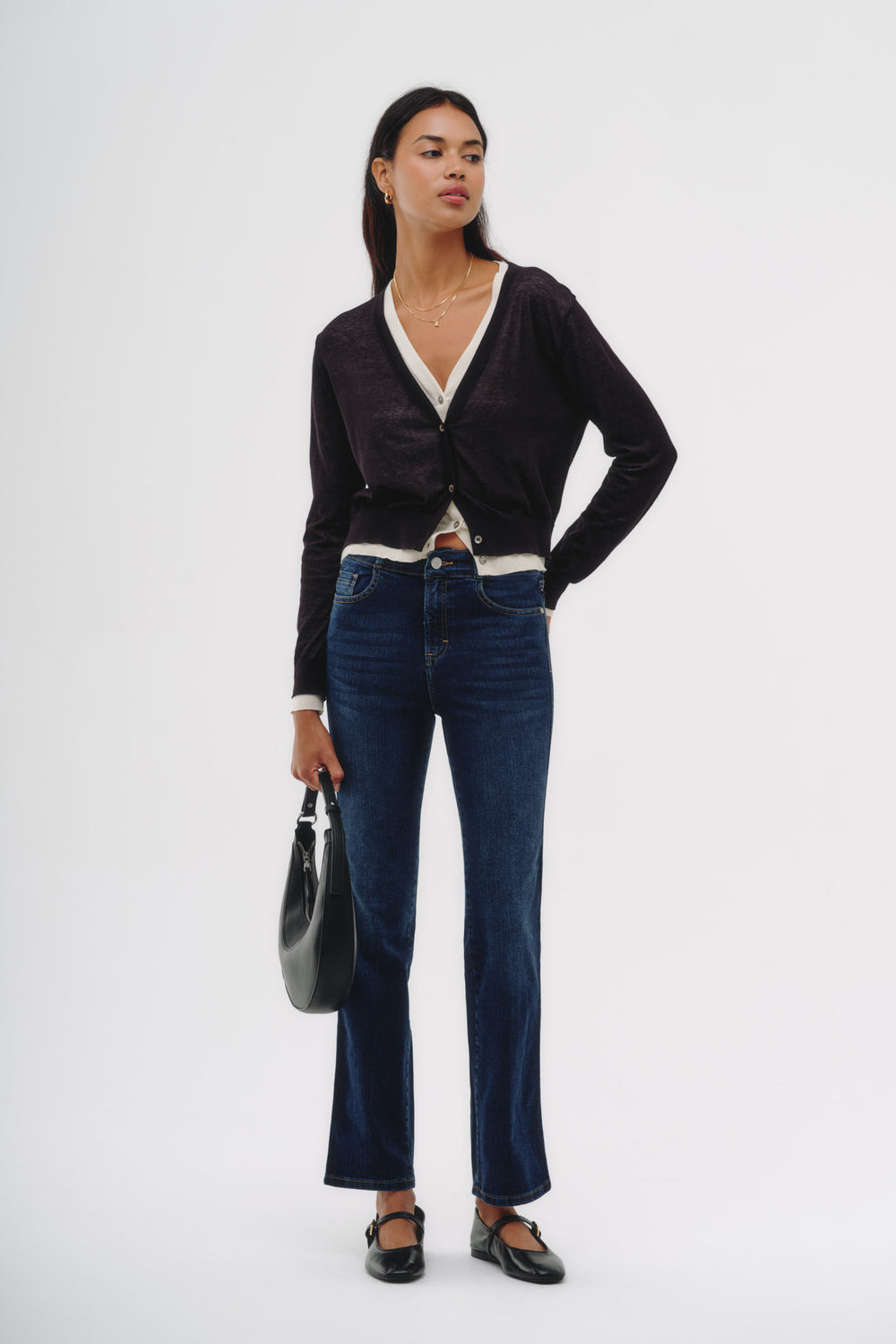 Straight Jeans - Lilith Azul Oscuro