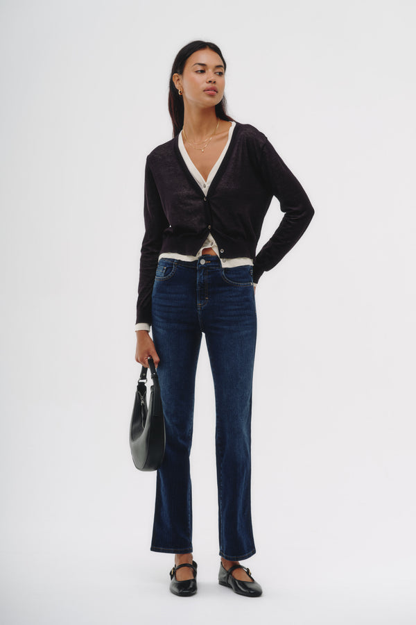 Straight Jeans - Lilith Azul Oscuro