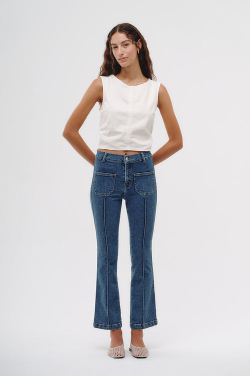 Flare Jeans - Millie Azul Medio