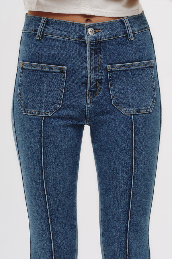 Flare Jeans - Millie Azul Medio