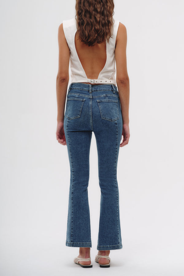 Flare Jeans - Millie Azul Medio