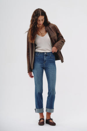 Wide Leg Jeans - Atenas Azul Medio
