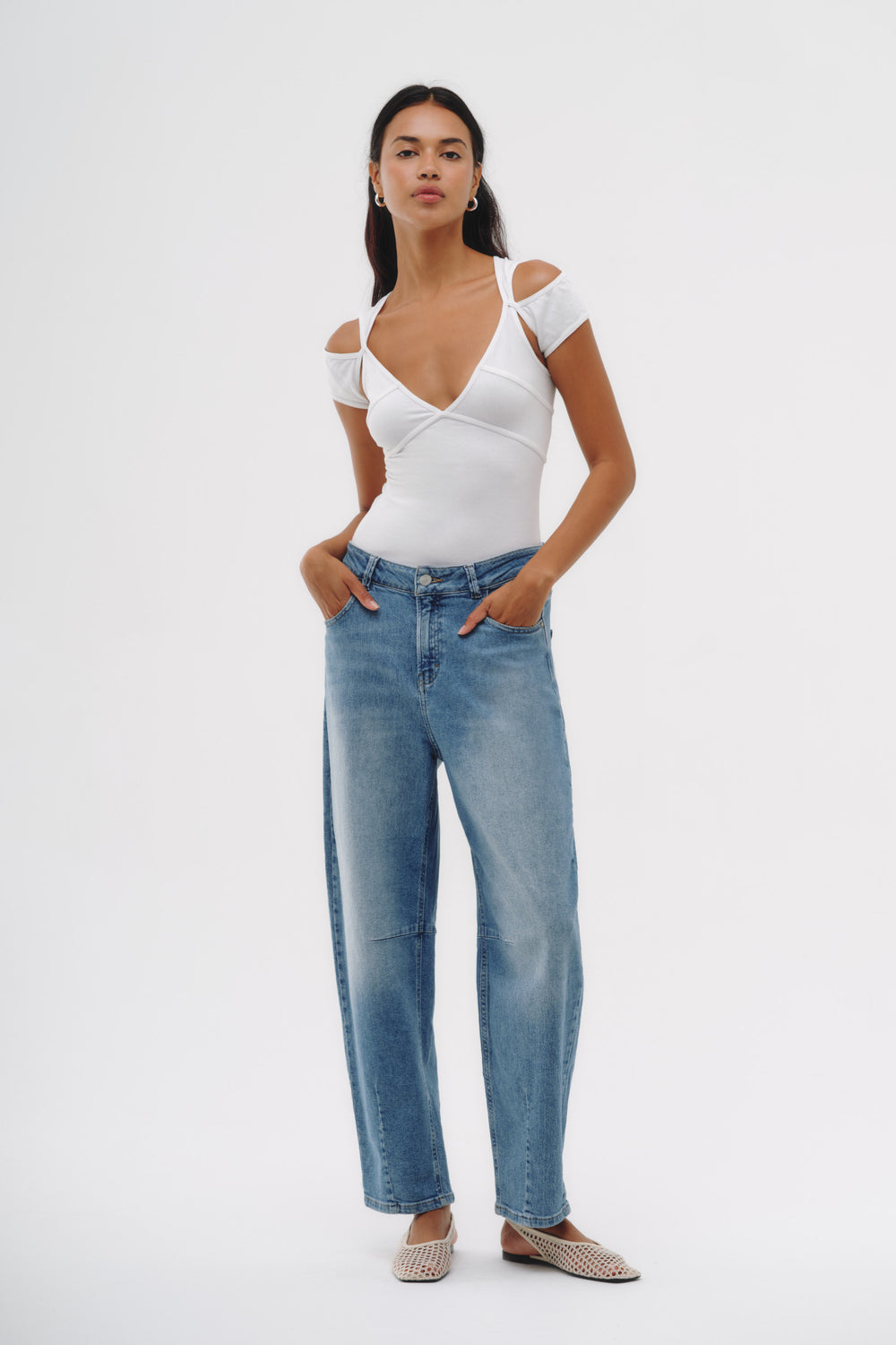 Barrel Jeans - Brooklyn Azul Claro