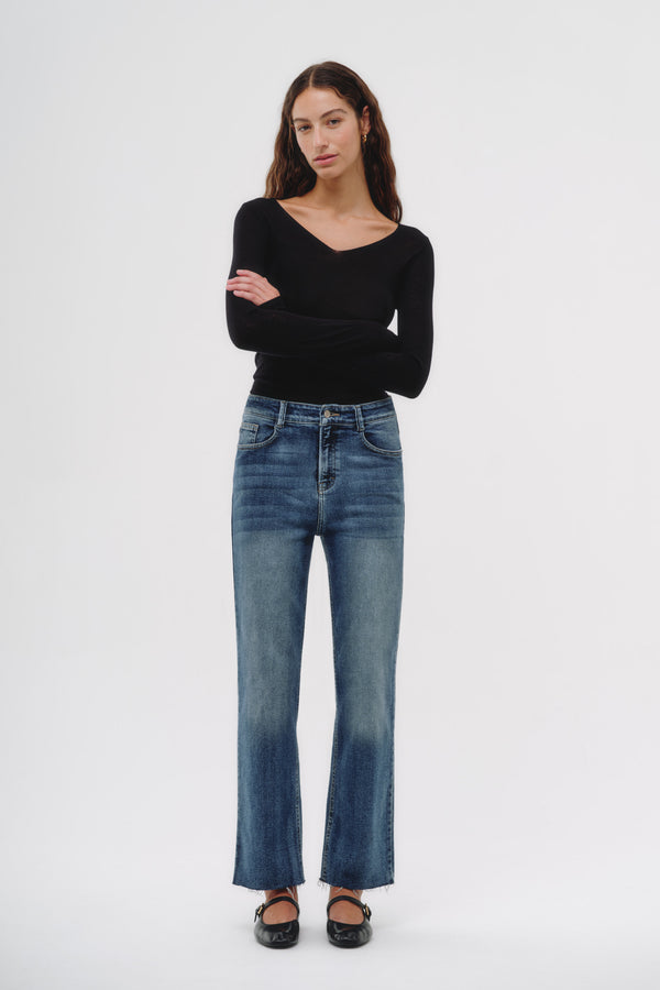 Straight Jeans - Noa Azul Medio