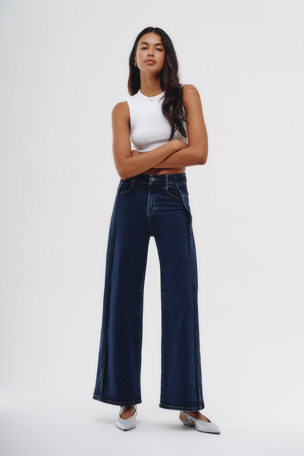 Wide Leg Jeans - Indie Índigo