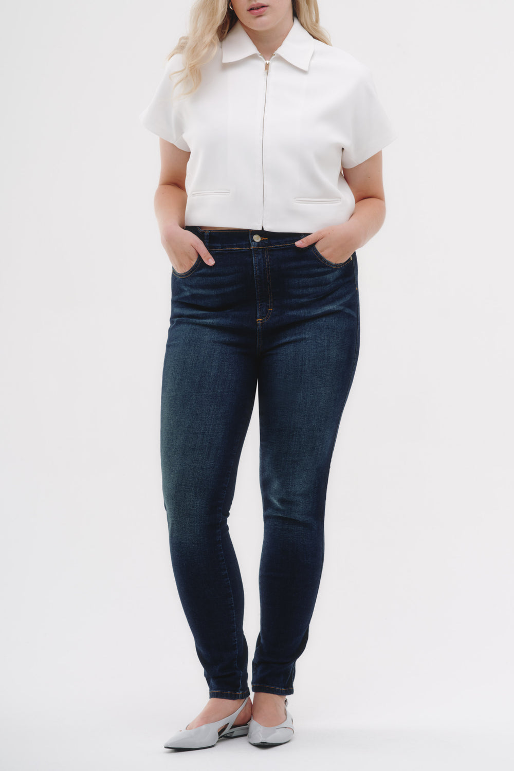 Skinny Jeans Curvy - Azul Oscuro