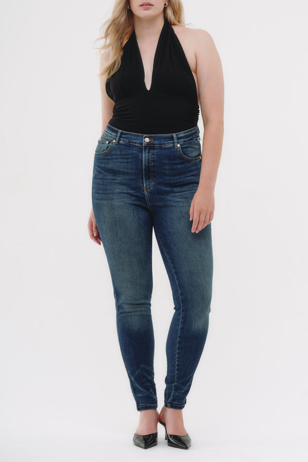 Skinny Jeans Curvy - Azul Marino