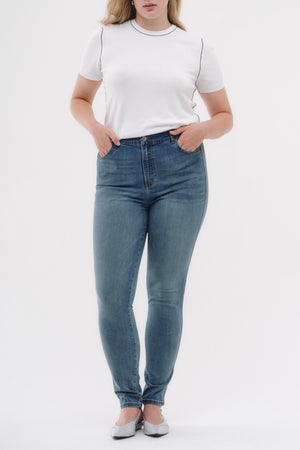 Skinny Jeans Curvy - Azul Medio