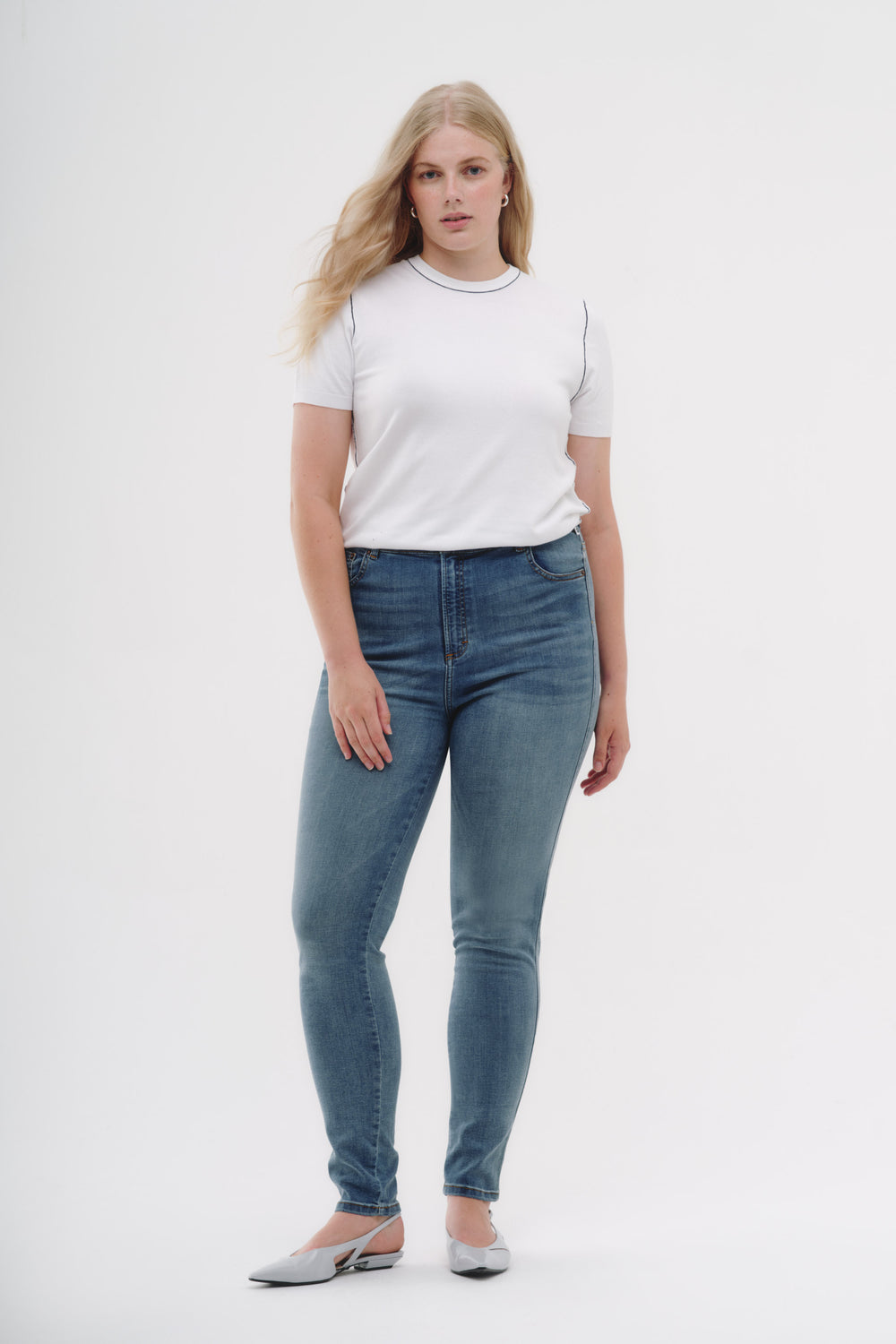Skinny Jeans Curvy - Azul Medio