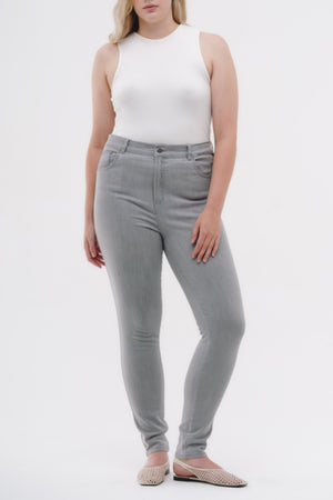 Skinny Jeans Curvy - Gris Claro