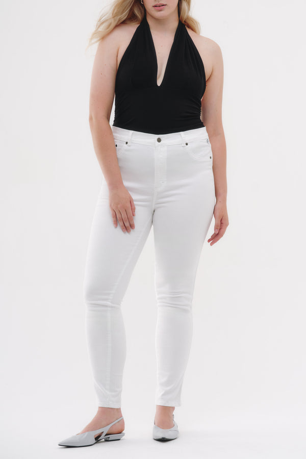 Skinny Jeans Curvy - Blanco