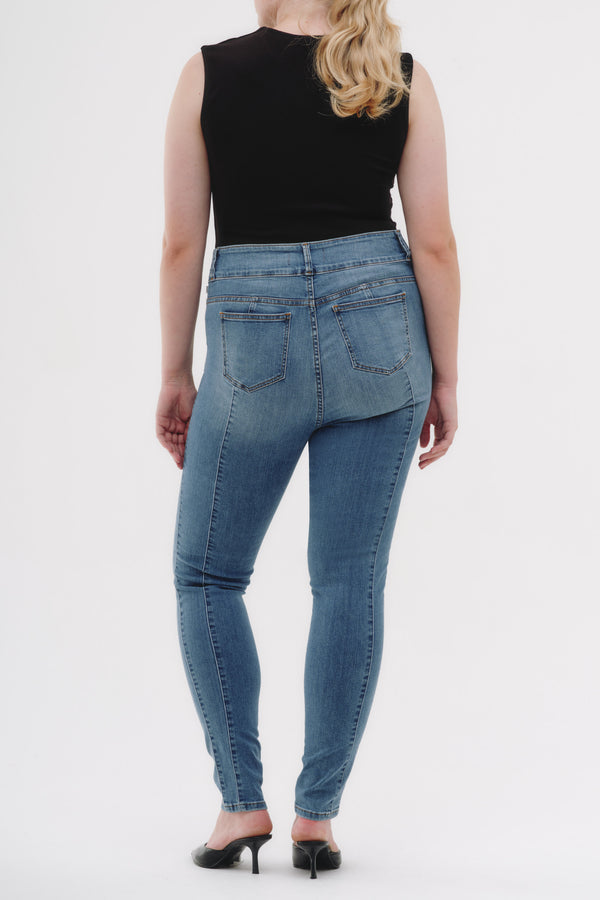 Skinny Jeans Curvy - Azul Acero