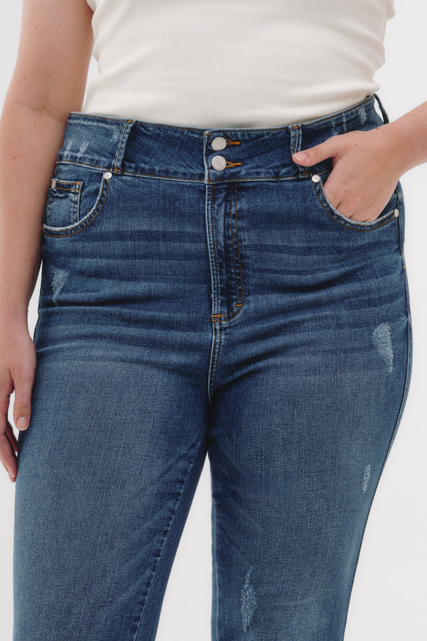 Skinny Jeans Curvy - Azul Vintage