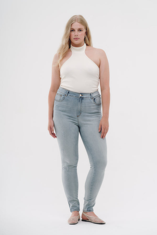 Skinny Jeans Curvy - Azul Lavado
