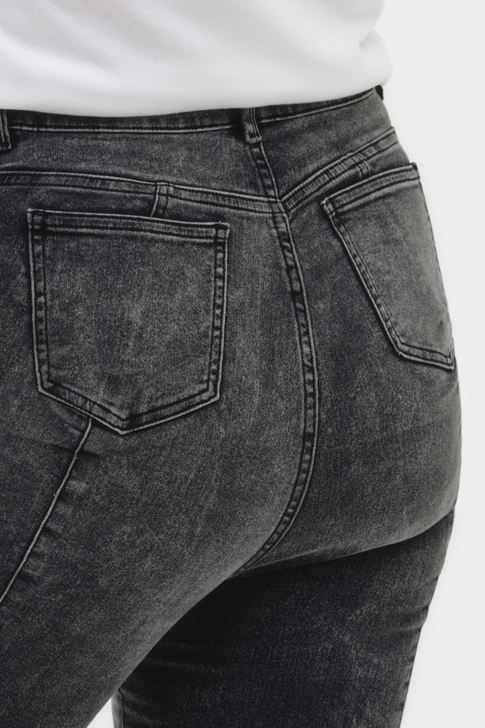 Skinny Jeans Curvy - Negro Lavado