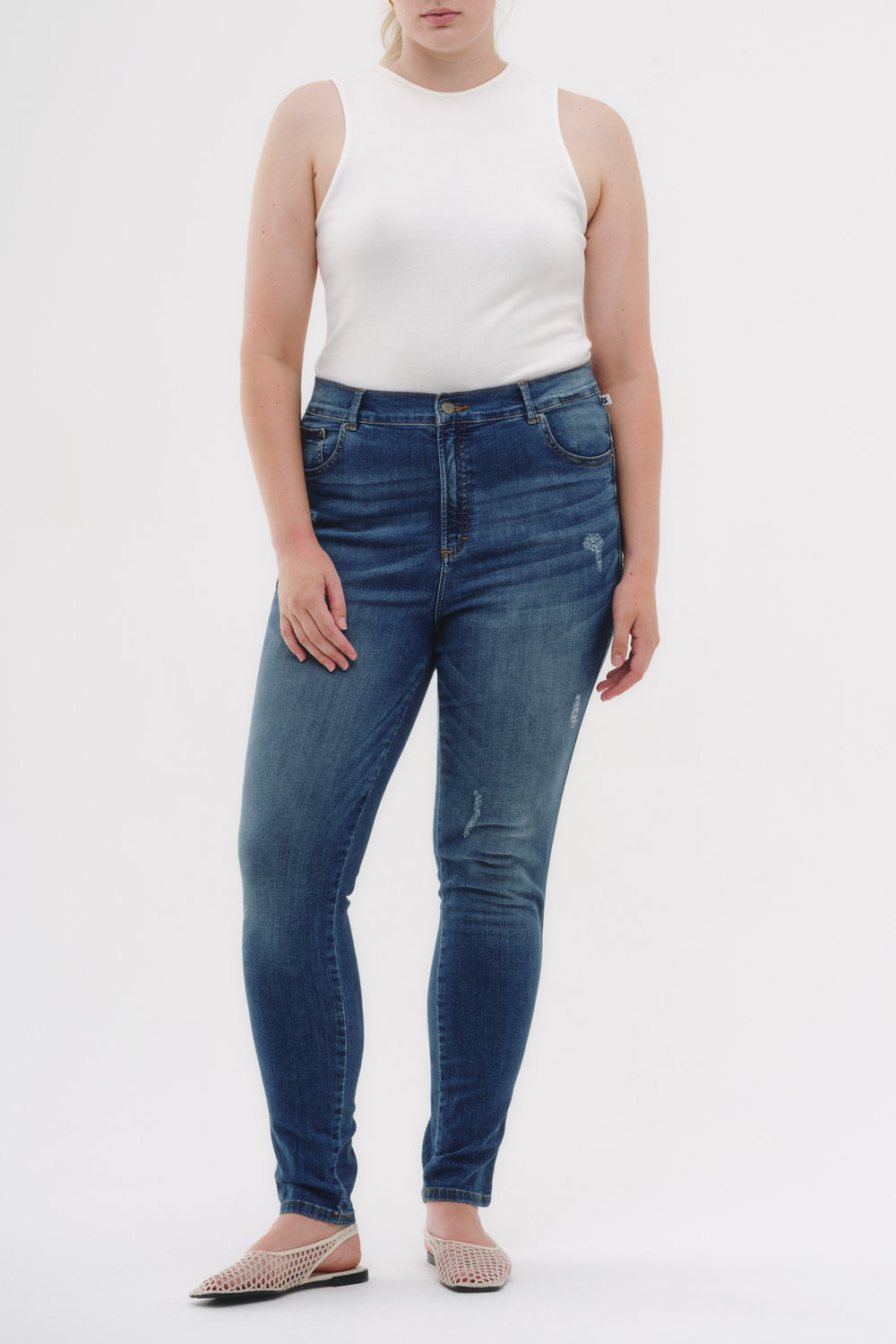 Skinny Jeans Curvy - Azul Índigo