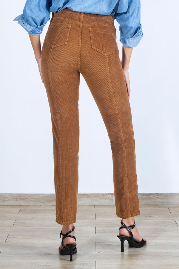 Pantalón Slim de Pana - Sienna Collection - Kaki