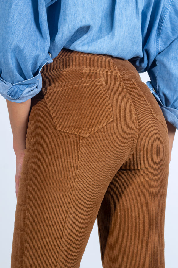 Pantalón Slim de Pana - Sienna Collection - Kaki