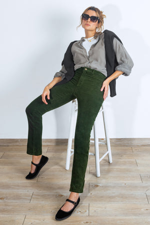Pantalón Slim de Pana - Sienna Collection - Verde