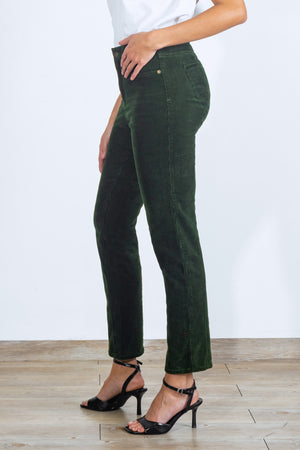Pantalón Slim de Pana - Sienna Collection - Verde
