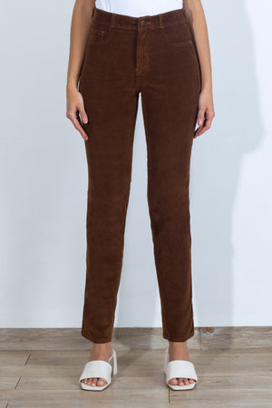 Pantalón Slim de Pana - Sienna Collection - Café