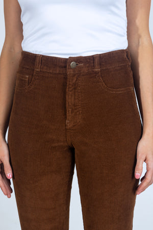 Pantalón Slim de Pana - Sienna Collection - Café