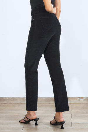 Pantalón Slim de Pana - Sienna Collection - Negro