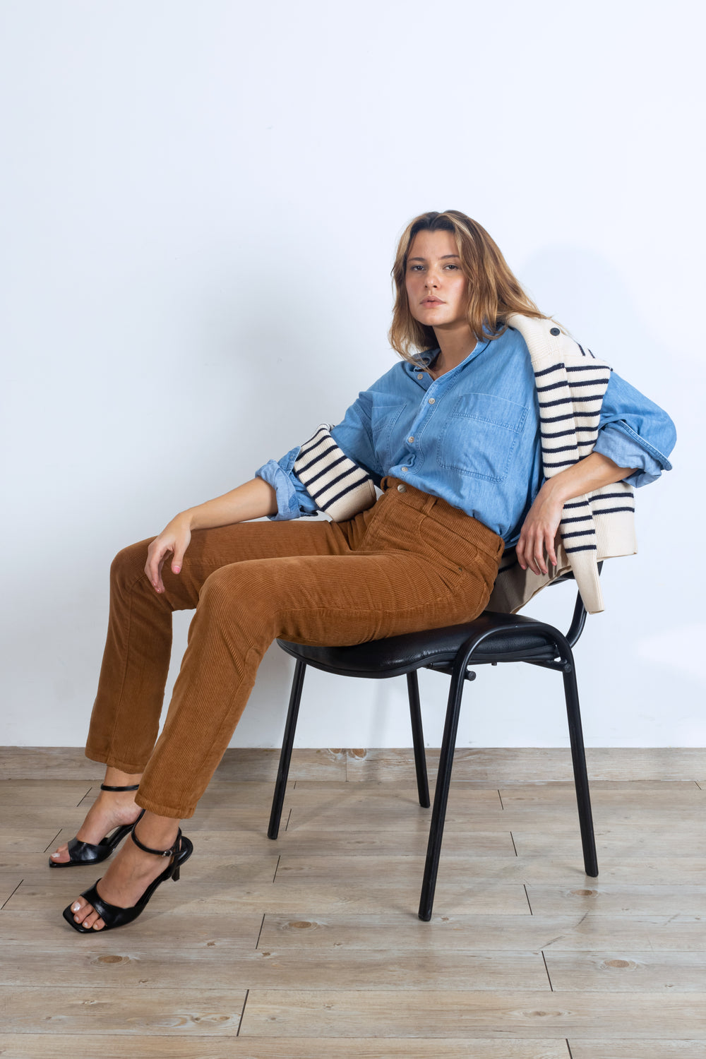 Pantalón Slim de Pana - Sienna Collection - Kaki