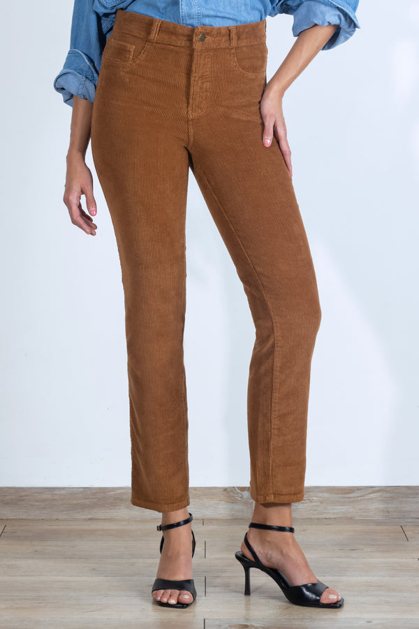 Pantalón Slim de Pana - Sienna Collection - Kaki