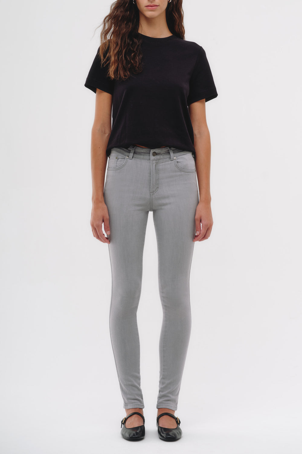 Skinny Jeans - Gris Claro