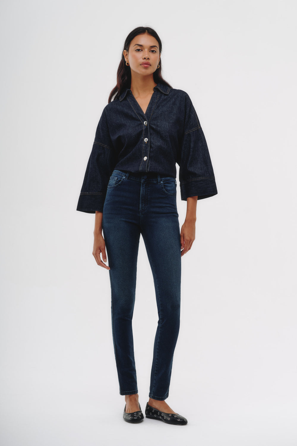 Skinny Jeans - Azul Marino