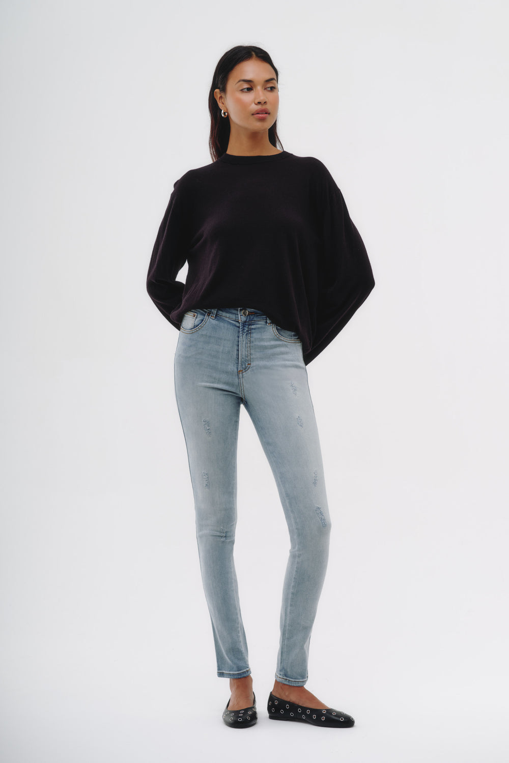 Skinny Jeans - Blanco Nieve