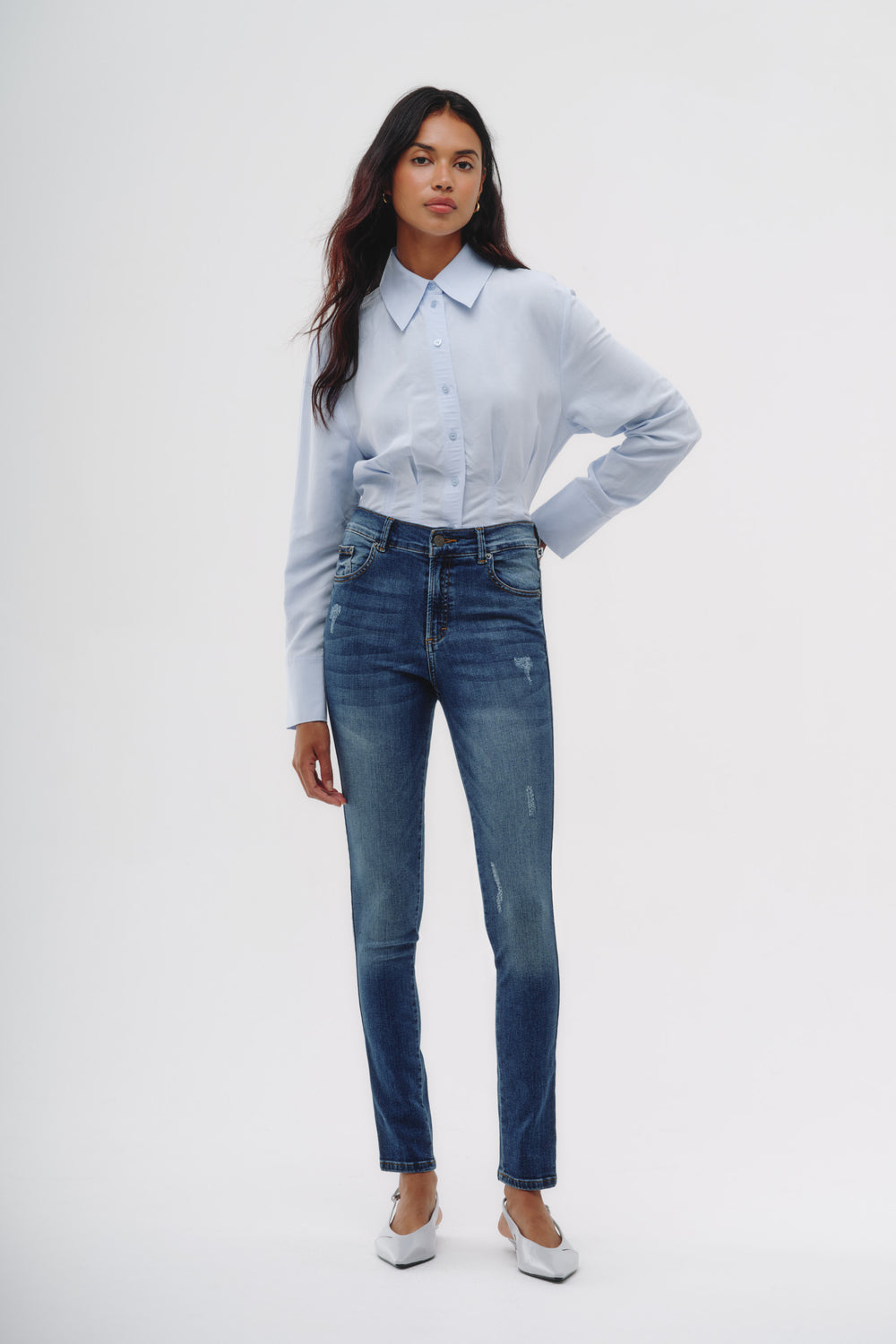 Skinny Jeans - Azul Lavado